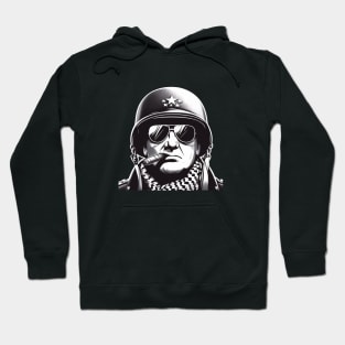 Legendary General George S. Patton Sketch Art T-Shirt Hoodie